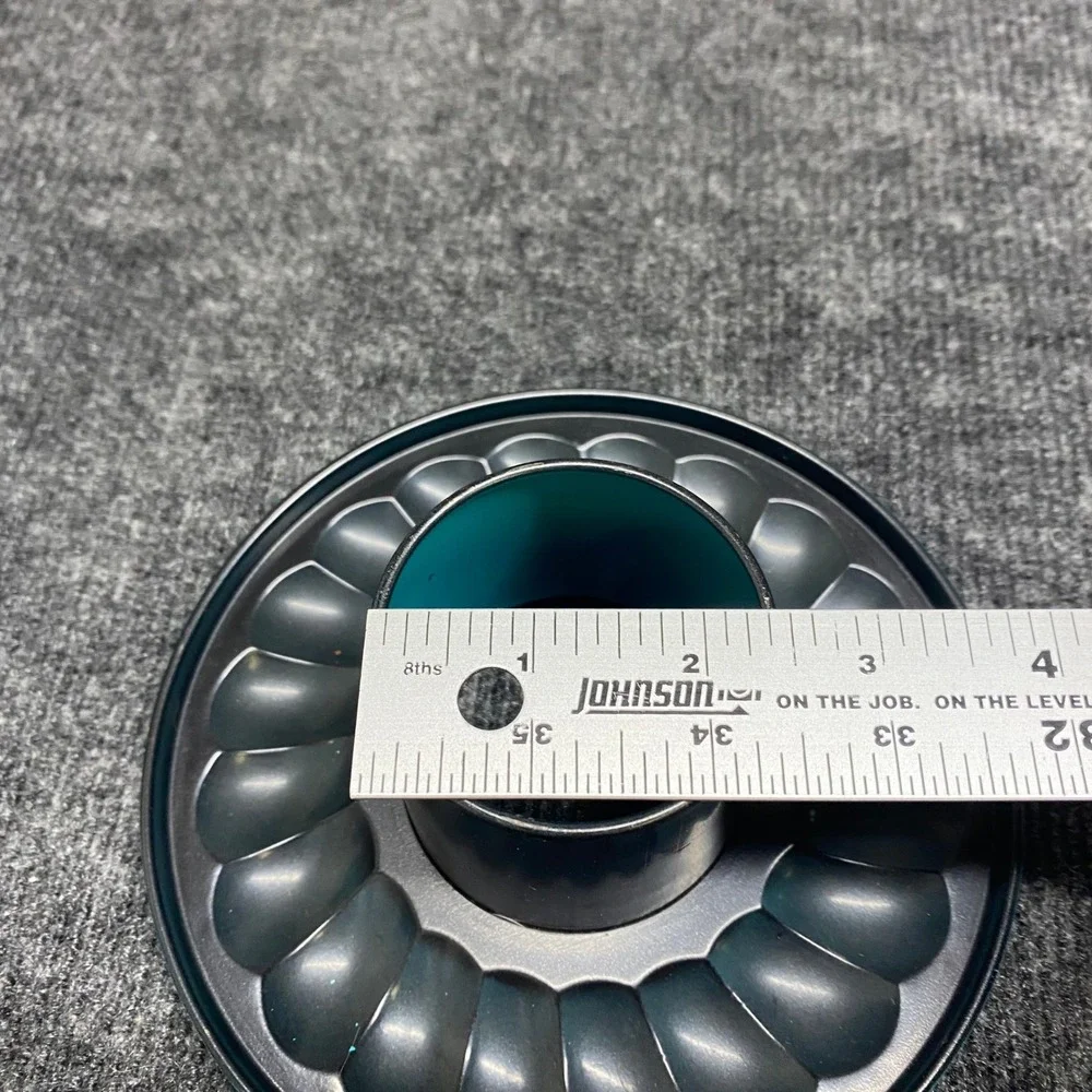 Teal 7 Inch Nonstick Springform Pan Set with Interchangeable Bundt Tube Base